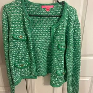 Viera Lily Pulitzer green with gold